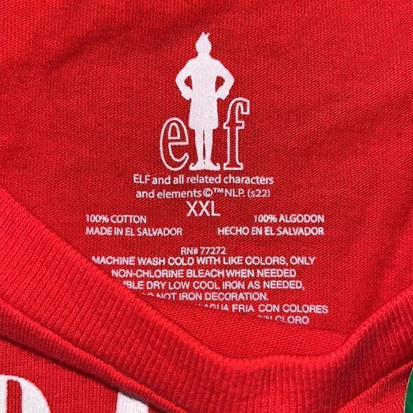 New Res Men’s or Unisex Elf, Will Ferrell Raised by Elves Christmas t-shirt XXL - Picture 3 of 3